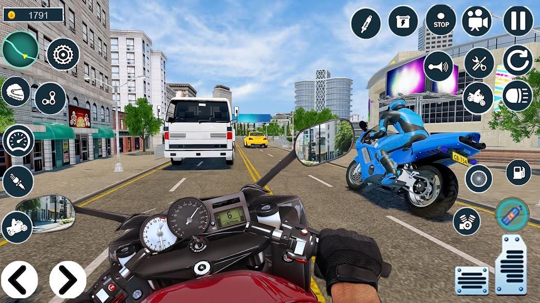 Moto Bike Racing: Bike Games Mod Schermafbeelding 1