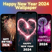 Happy New Year 2024 Wallpaper Schermafbeelding 0