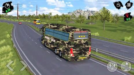 Army Bus Transporter Sim Games ภาพหน้าจอ 1