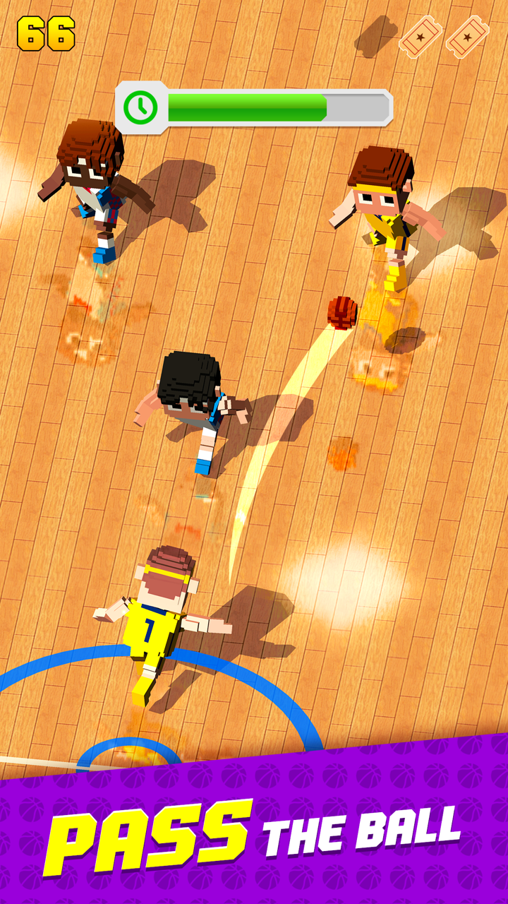 Blocky Basketball FreeStyle Tangkapan skrin 1