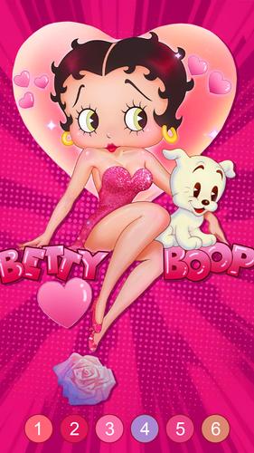 Betty Boop Vintage Coloring Tangkapan skrin 0