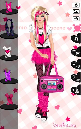 Emo dress up game Schermafbeelding 0