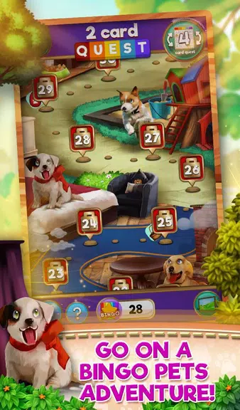 Bingo Pets Party: Dog Days Ekran Görüntüsü 1