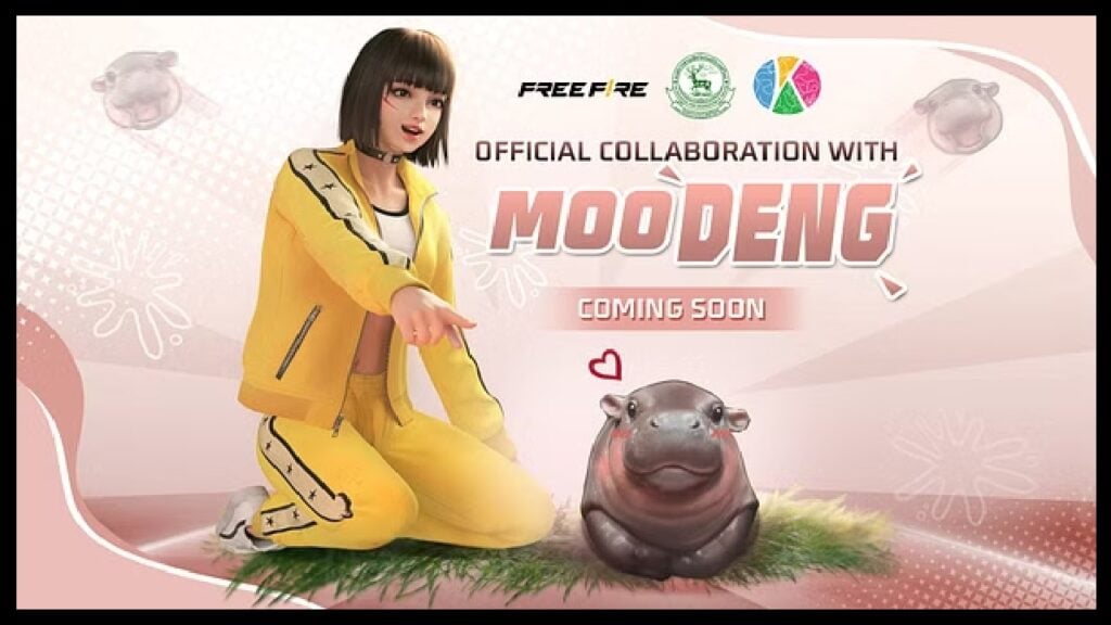 Garena porterà presto il cucciolo virale di ippopotamo pigmeo Moo Deng a Free Fire!