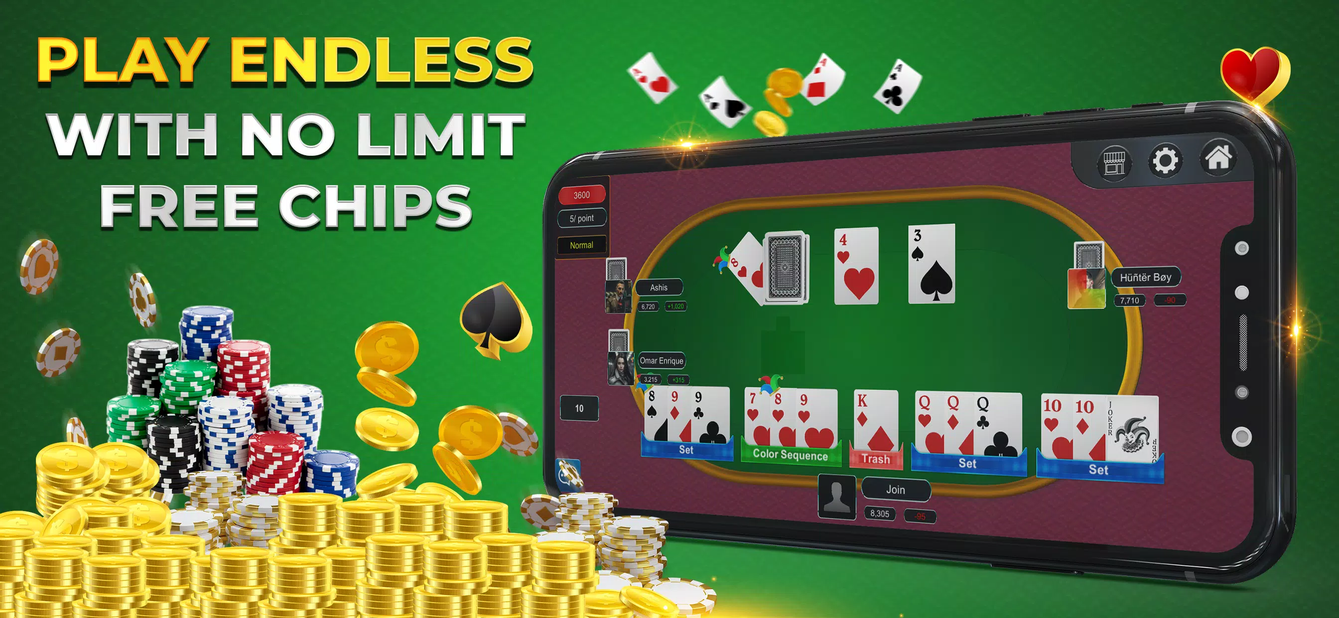 Rummy Online Casino Ekran Görüntüsü 1