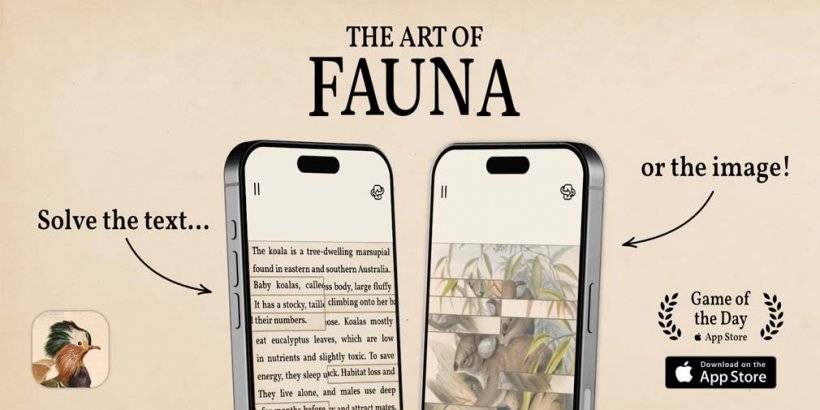 Die Kunst der Fauna ist ein zugänglicher Puzzler, der sich für Wildtierschutz leidenschaftlich ansiedelt, jetzt auf iOS