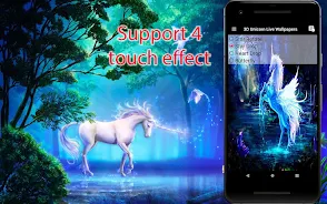 Unicorn Live Wallpapers Captura de pantalla 3