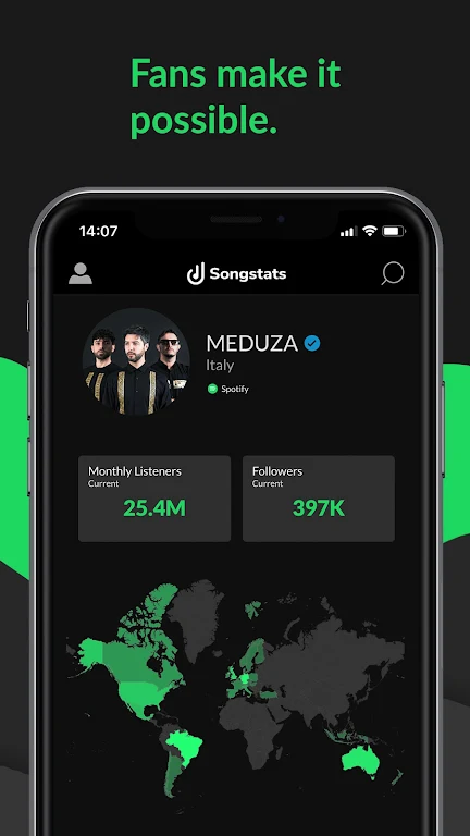 Songstats: Music Analytics Captura de pantalla 0