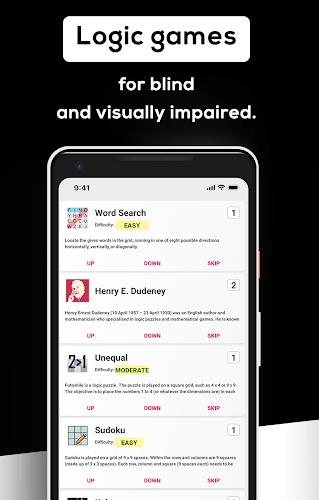 Games for visually impaired স্ক্রিনশট 0