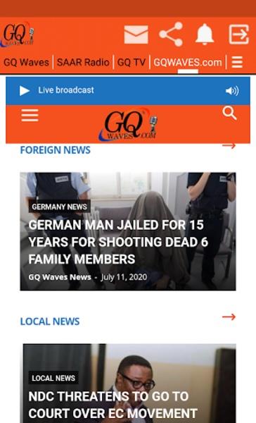 GQ WAVES RADIO Captura de pantalla 2