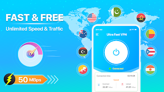 Fast VPN Ultra Fast Proxy VPN ဖန်သားပြင်ဓာတ်ပုံ 2