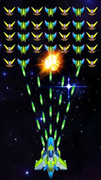 Galaxy Invader: Alien Shooting Mod ဖန်သားပြင်ဓာတ်ပုံ 0