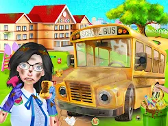 School Cleanup - Cleaning Game スクリーンショット 0