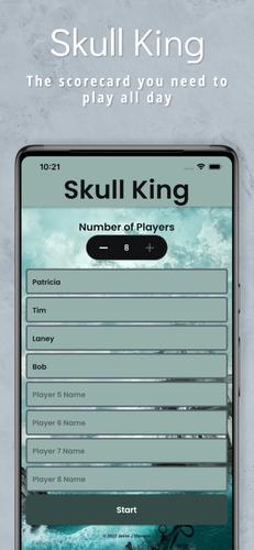 Skull King Scorekeeper स्क्रीनशॉट 0