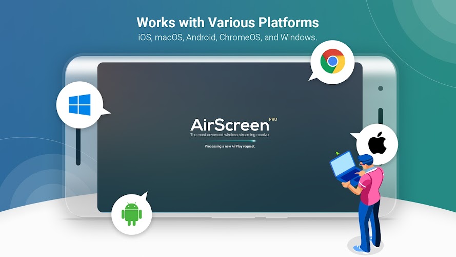 AirScreen - AirPlay & Cast Tangkapan skrin 2